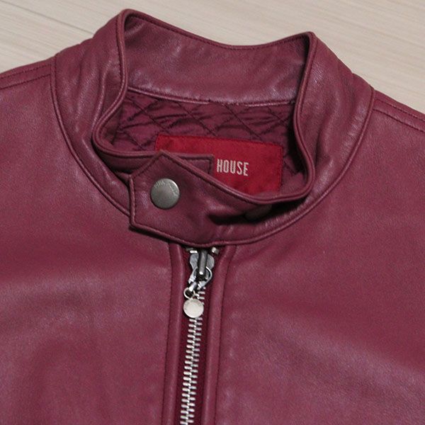 ピンクハウス イチゴボタン革ジャン color leather jacket special