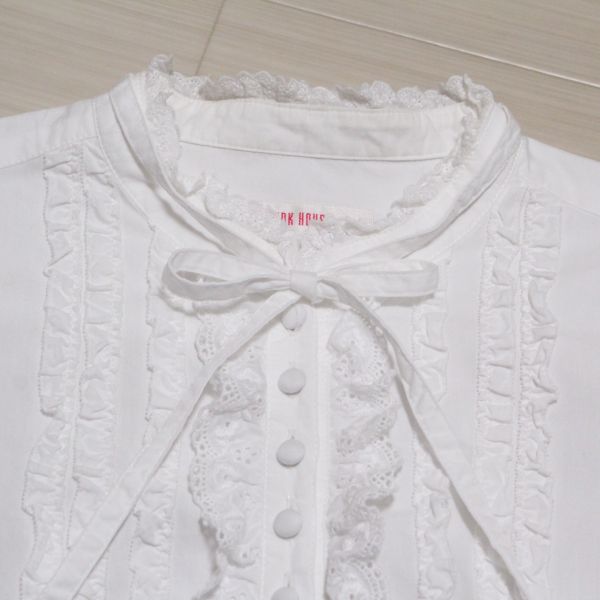 白コットンレースブラウス - ピンクハウス通販｜リサイクルブティック