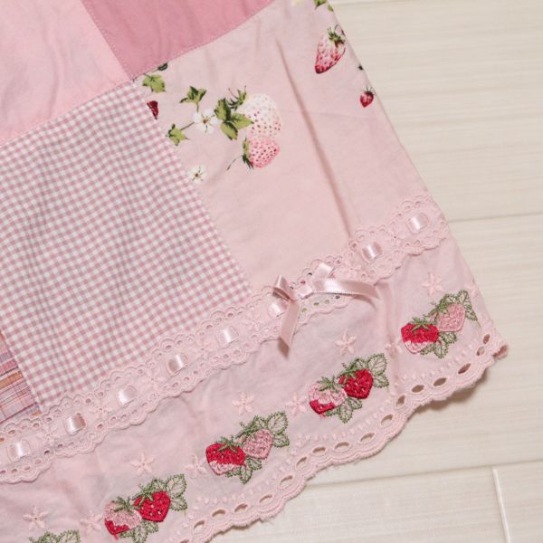 ピンク野いちごの森柄パッチワークスカート - ピンクハウス通販