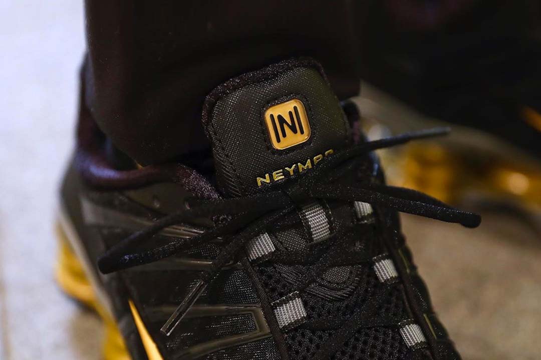 Black And Gold Accents Arrive On The Neymar Jr. x Nike Shox TL