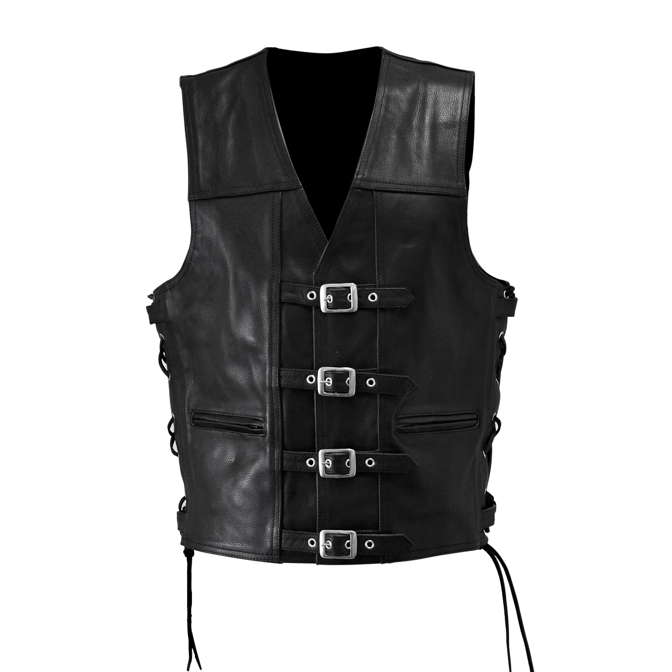 LEATHER VEST (V068) - Buy Motorcycle Gear NZ | Cnell – Cnell
