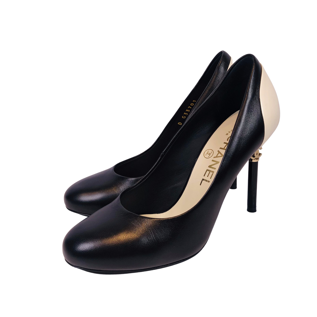 CHANEL シャネル ヒール 黒/白 サイズ36 – co&co