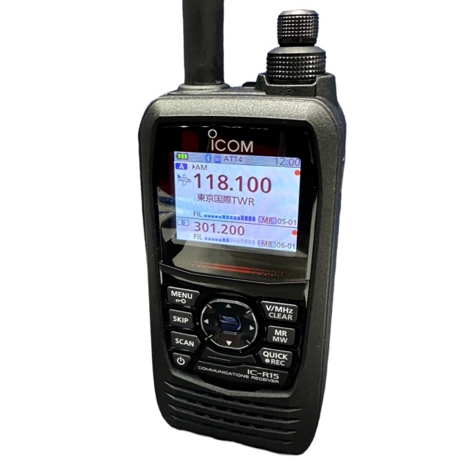 IC-R15受信改造済みモデル【防水保証無し】□CQオームオリジナル液晶