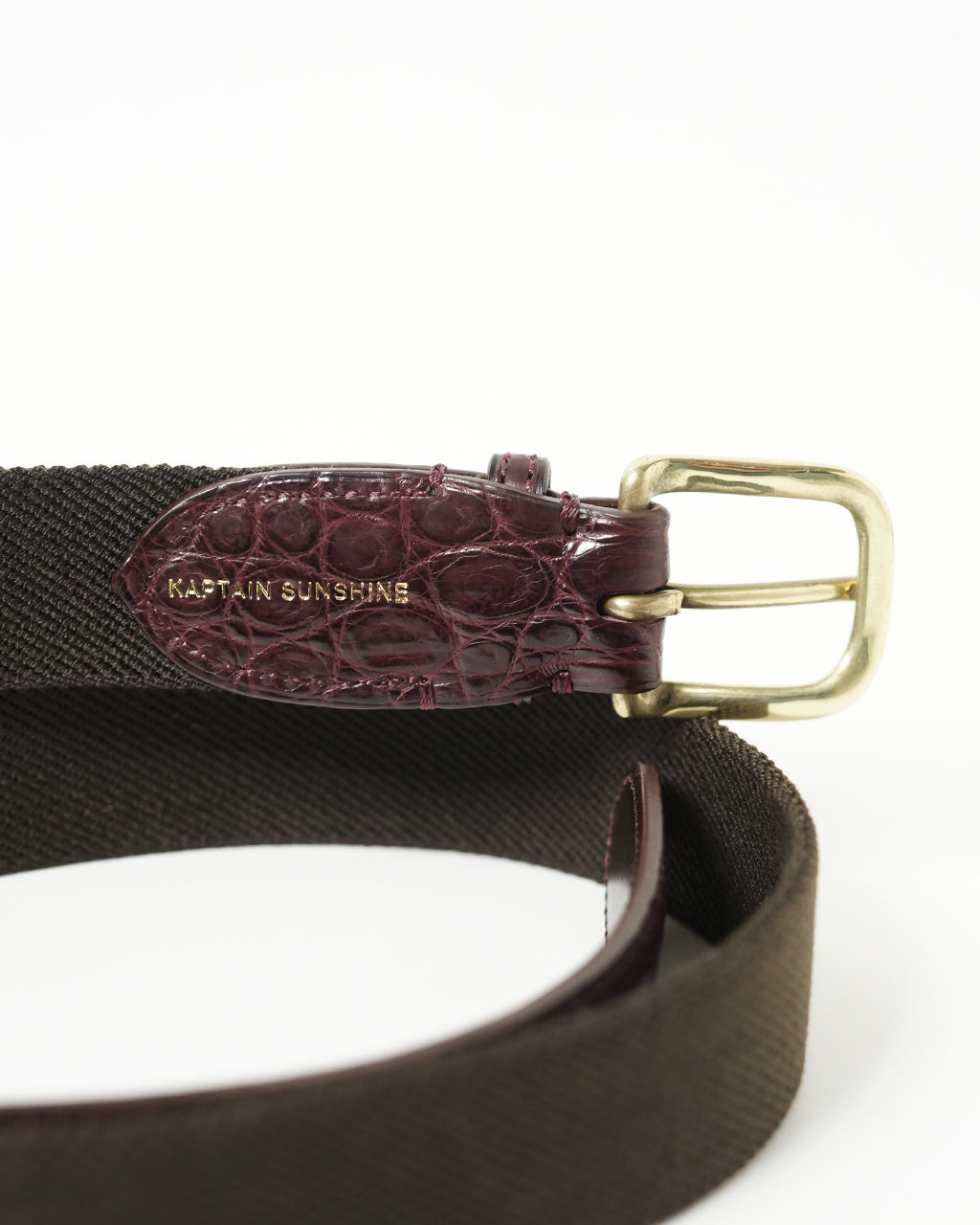 KAPTAIN SUNSHINE キャプテンサンシャイン ラバー ベルト クロコダイル