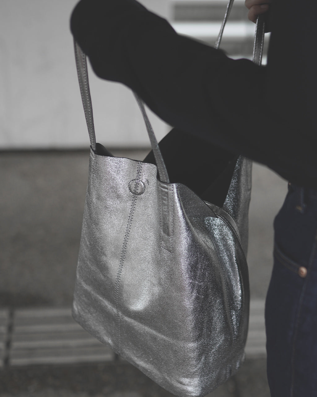 Morphee モルフェ 3WAY MEDIUM TOTE（M size）SILVER ML-SIL-1