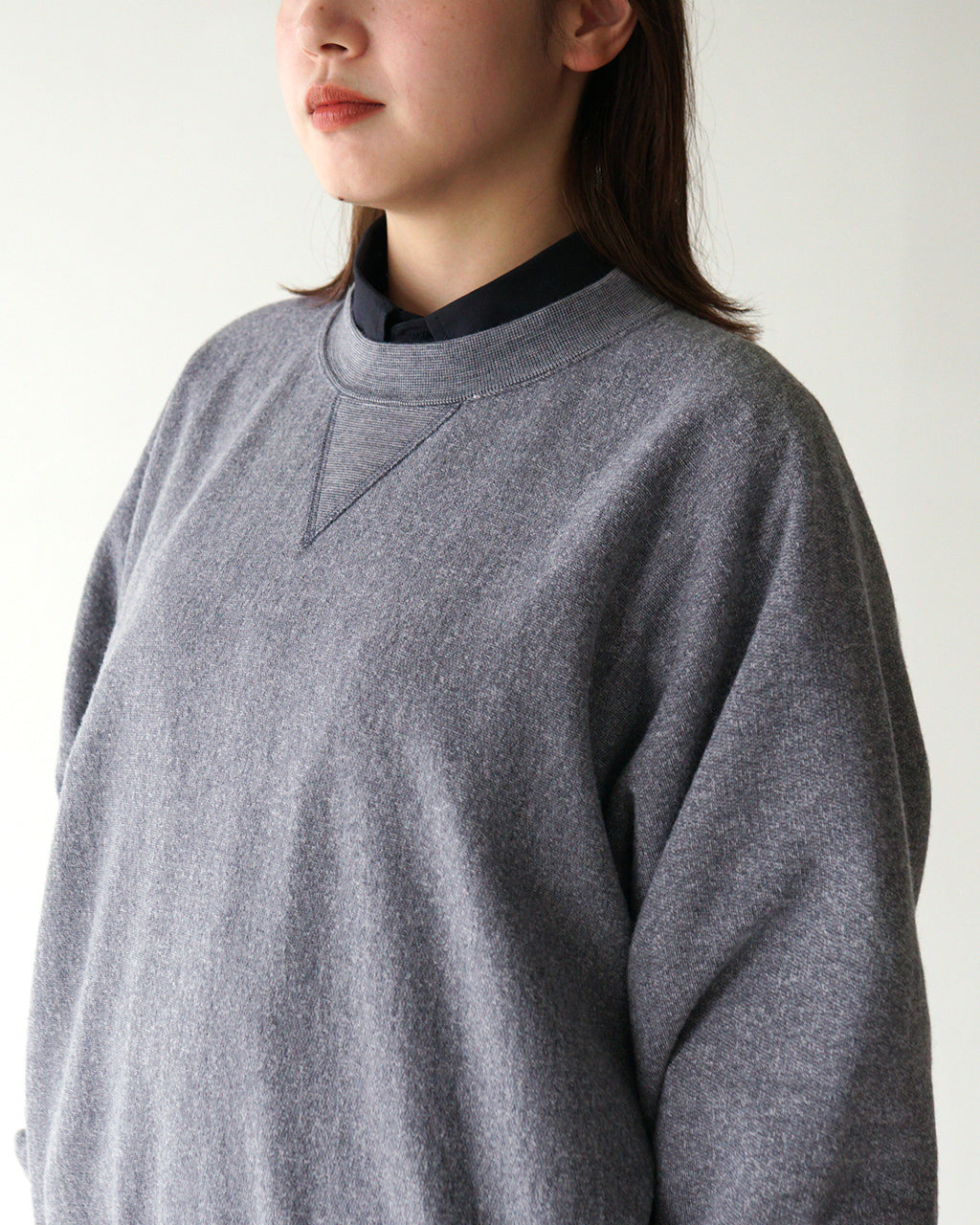 THE SHINZONE スウェット シャツ COTTON WOOL SWEATSHIRT コットン