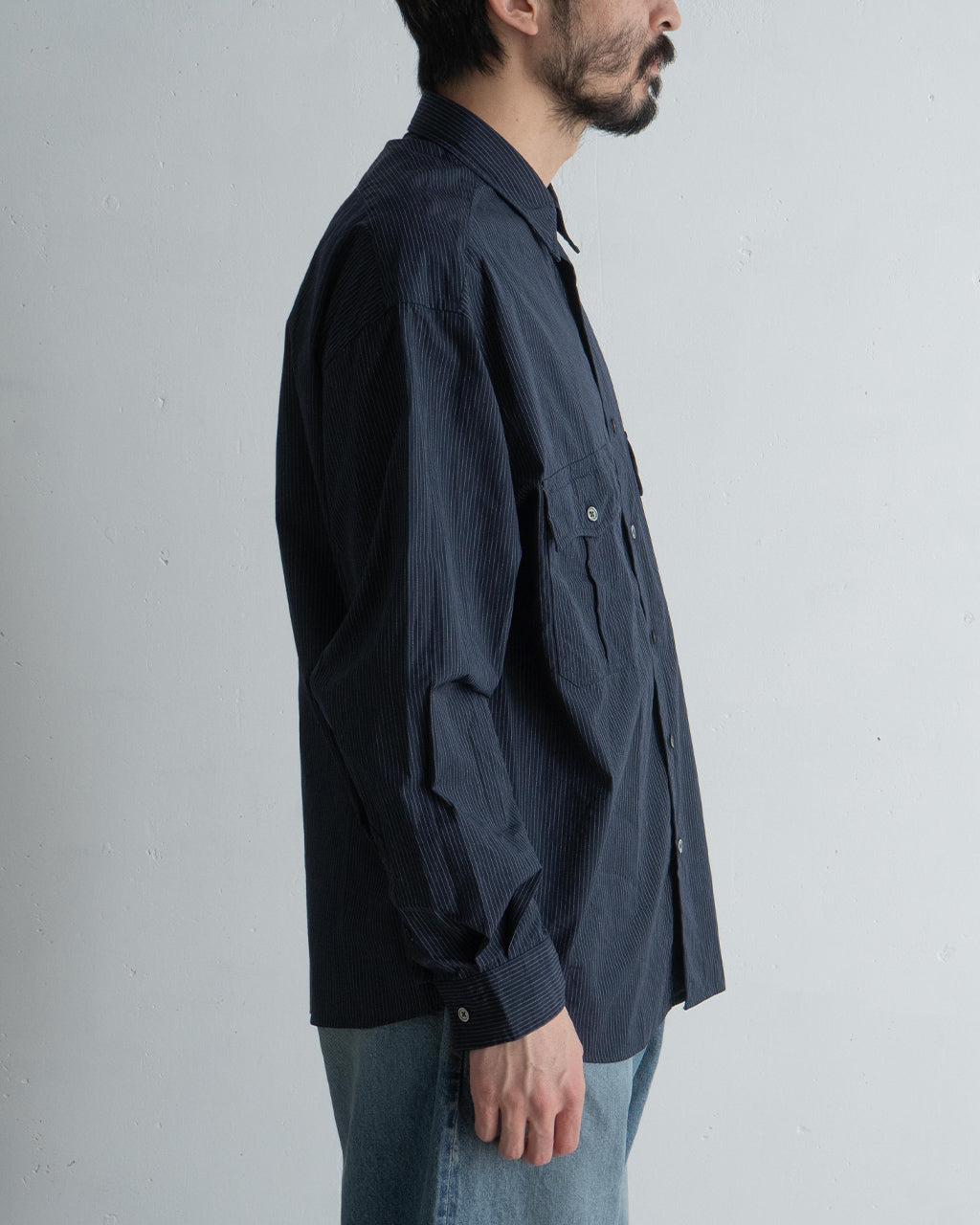 PORTER CLASSIC ポータークラシック ロールアップシャツ ピン