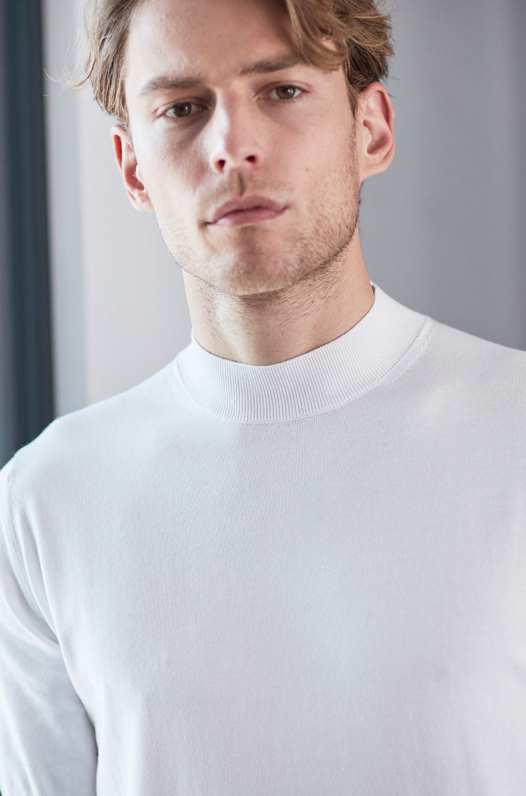スビンプラチナム モックネックニットTシャツ | ＋CLOTHET ONLINE