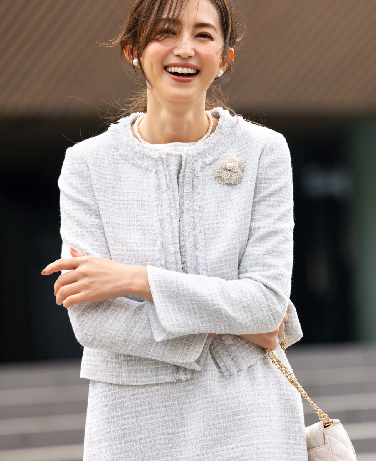 組曲】大切な日の装いも私らしく、きれいめフェミニン派の春のセレモニー服