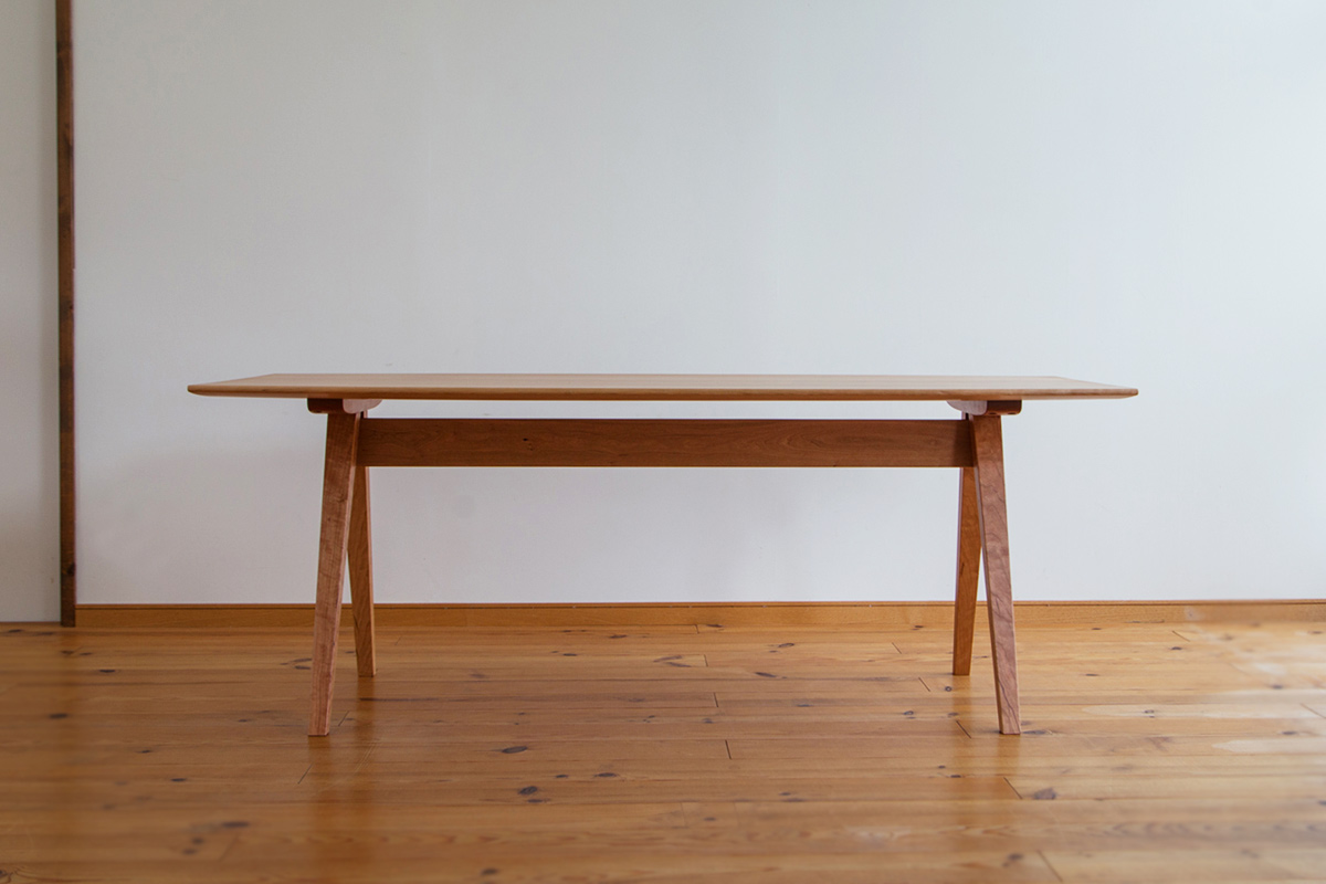 チェリーのダイニングテーブル5263納品事例・T-225 家具工房クラポ