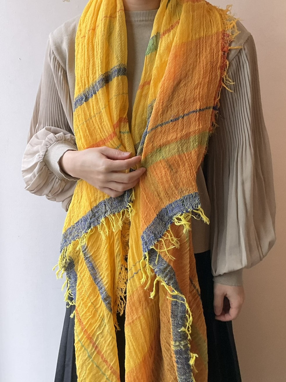 クラフトジャーナル｜tamaki niime ｜ roots shawl BIG cotton – CRAFT