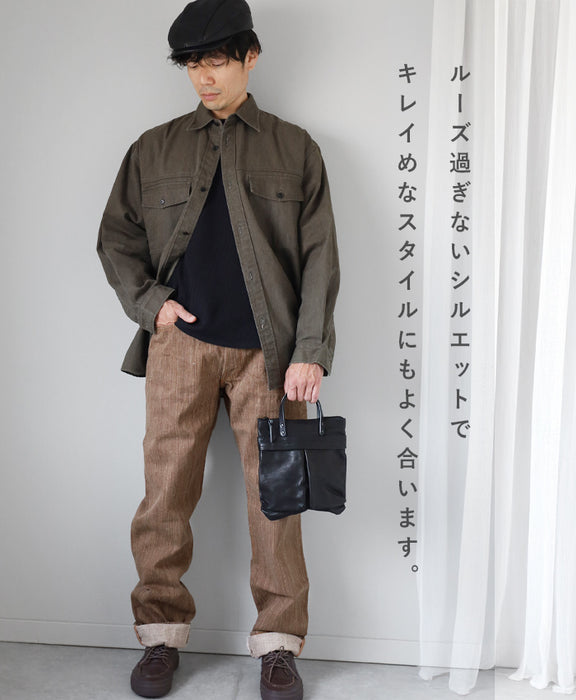 graphzero (グラフゼロ) 13オンス 天然染め ネップデニム ストレート