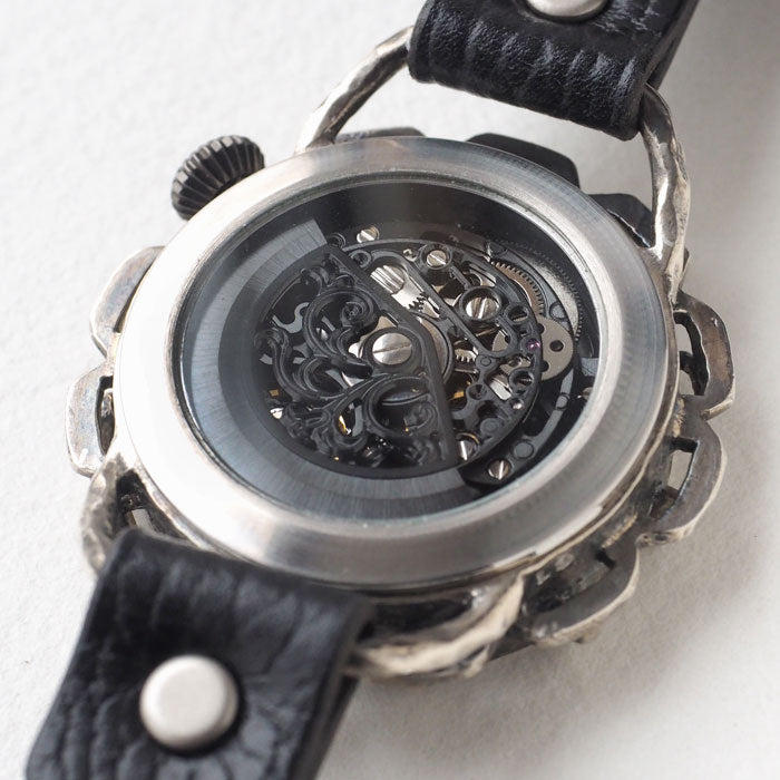 KINO（キノ） 手作り腕時計 自動巻き 裏スケルトン キノパンクブラック