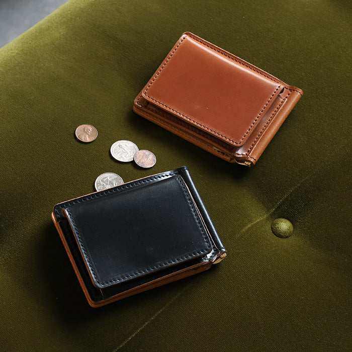 2色】Re-ACT (リアクト) コードバンレザー マネークリップ 二つ折り