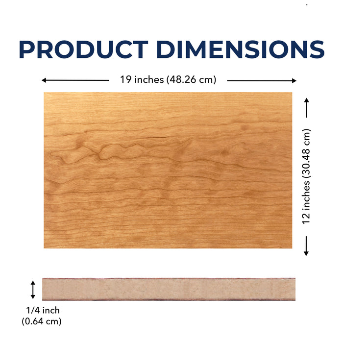 Finished Cherry, 1/4 inch, 12x19 inches, Double Sided — Craft Closet