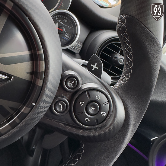 MINIリアルカーボンファイバーステアリングシフトパドルレバー for F54