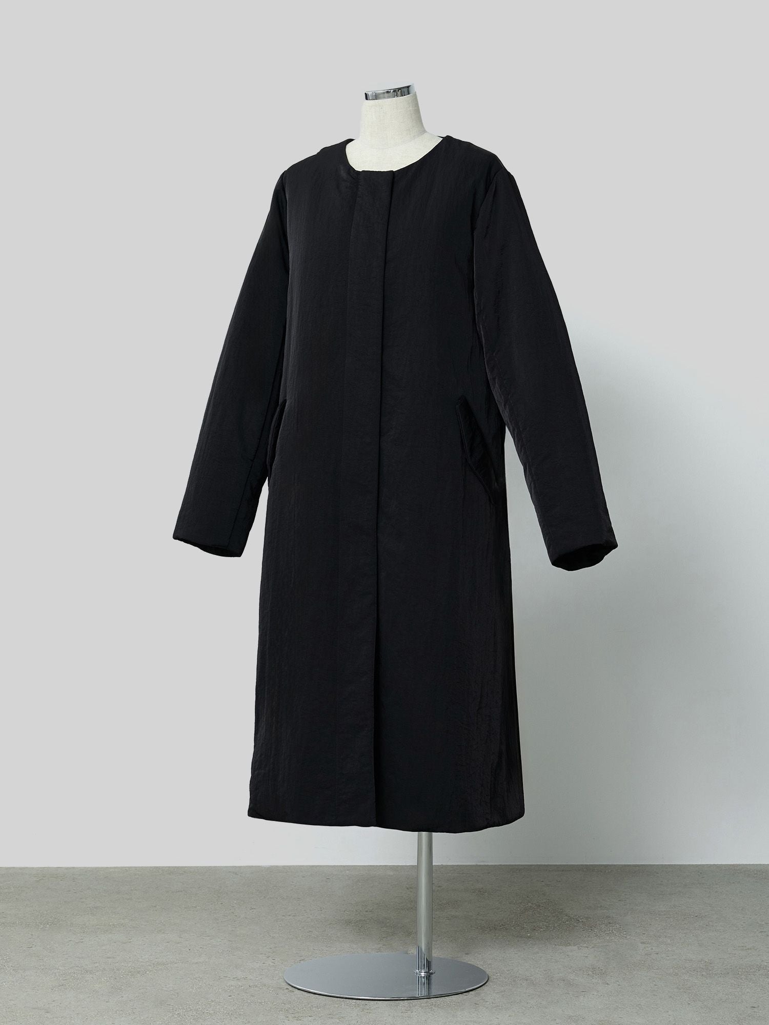 crewre online store / 2wayノーカラーパファーコート