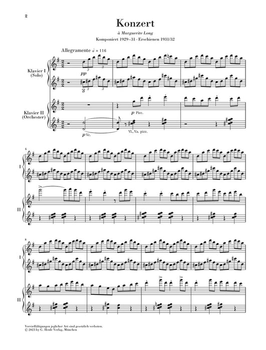 Klavierkonzert G-dur(PD) - ピアノ協奏曲 ト長調 (ピアノリダクション