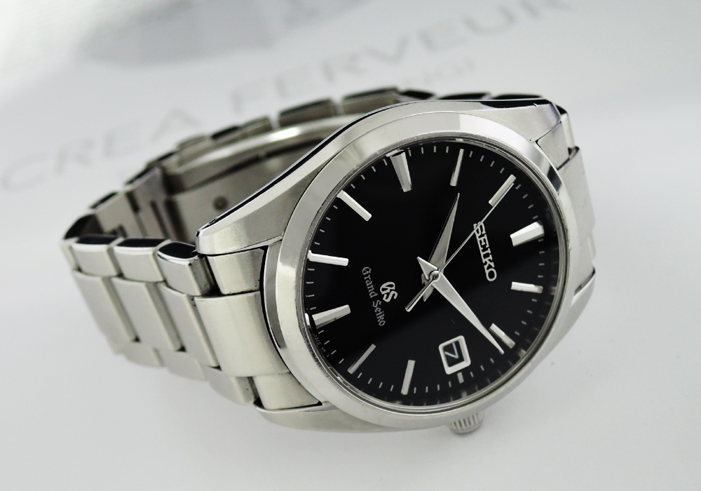 SEIKO グランドセイコー 9F62-0AB0 メンズ 腕時計 クオーツ 黒文字盤