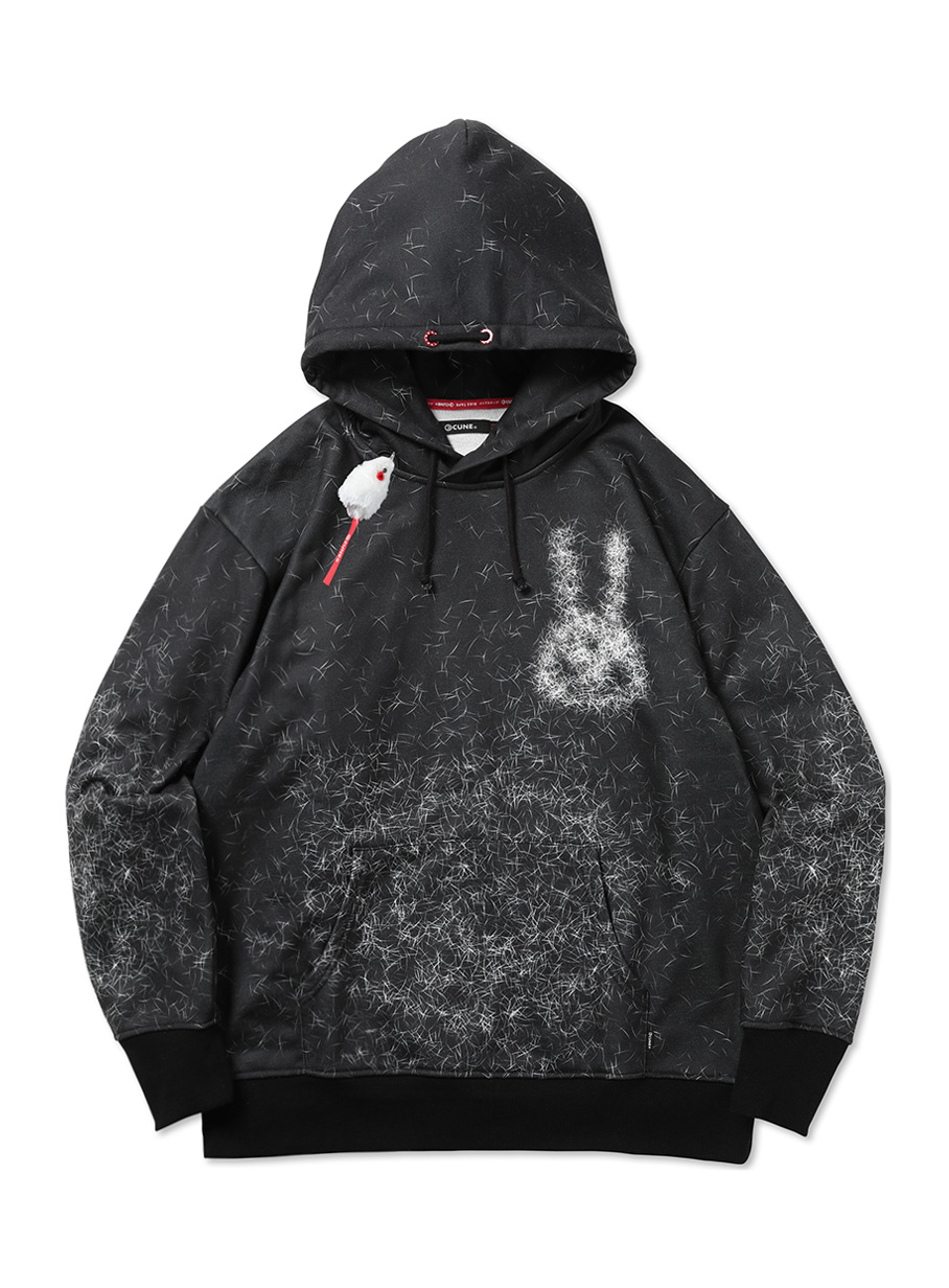 毛まみれパーカー｜ウサギがいる｜CUNE ONLINE STORE
