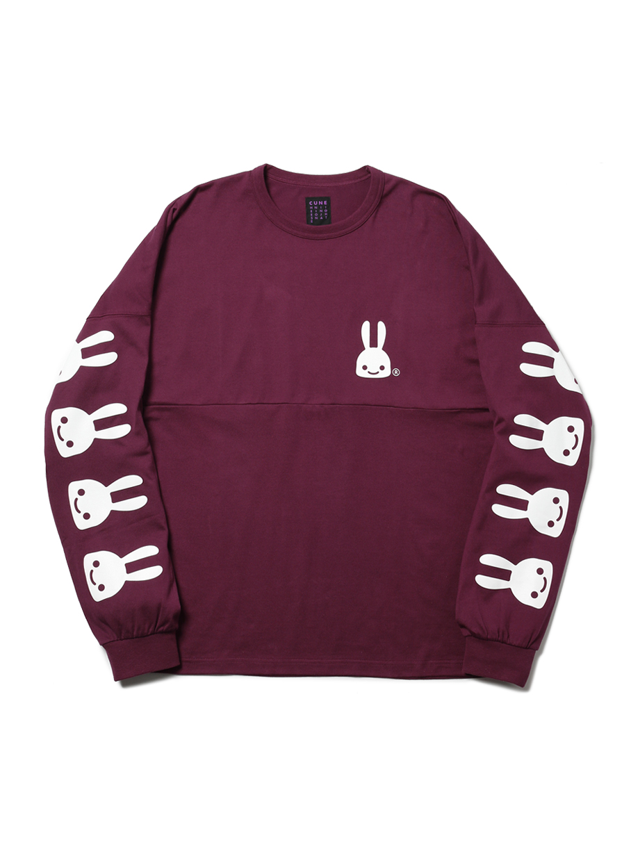 背中にウサギがたくさんカットソー｜ウサギがいる｜CUNE ONLINE STORE