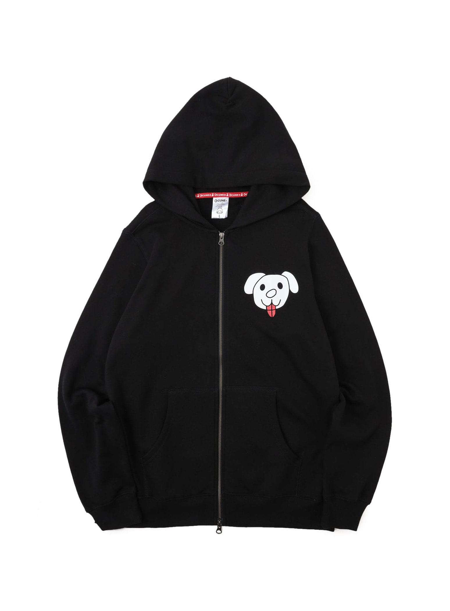 CUNE ZIP PARKA 白い犬｜ウサギがいる｜CUNE ONLINE STORE