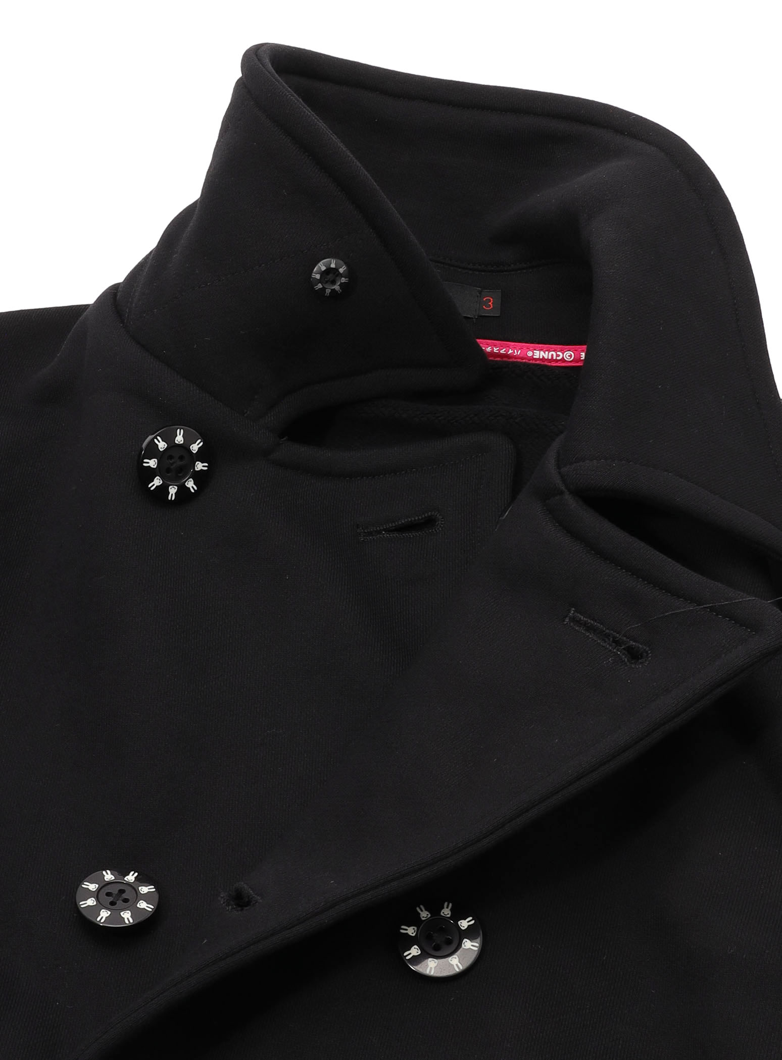 裏毛のPコート｜ウサギがいる｜CUNE ONLINE STORE