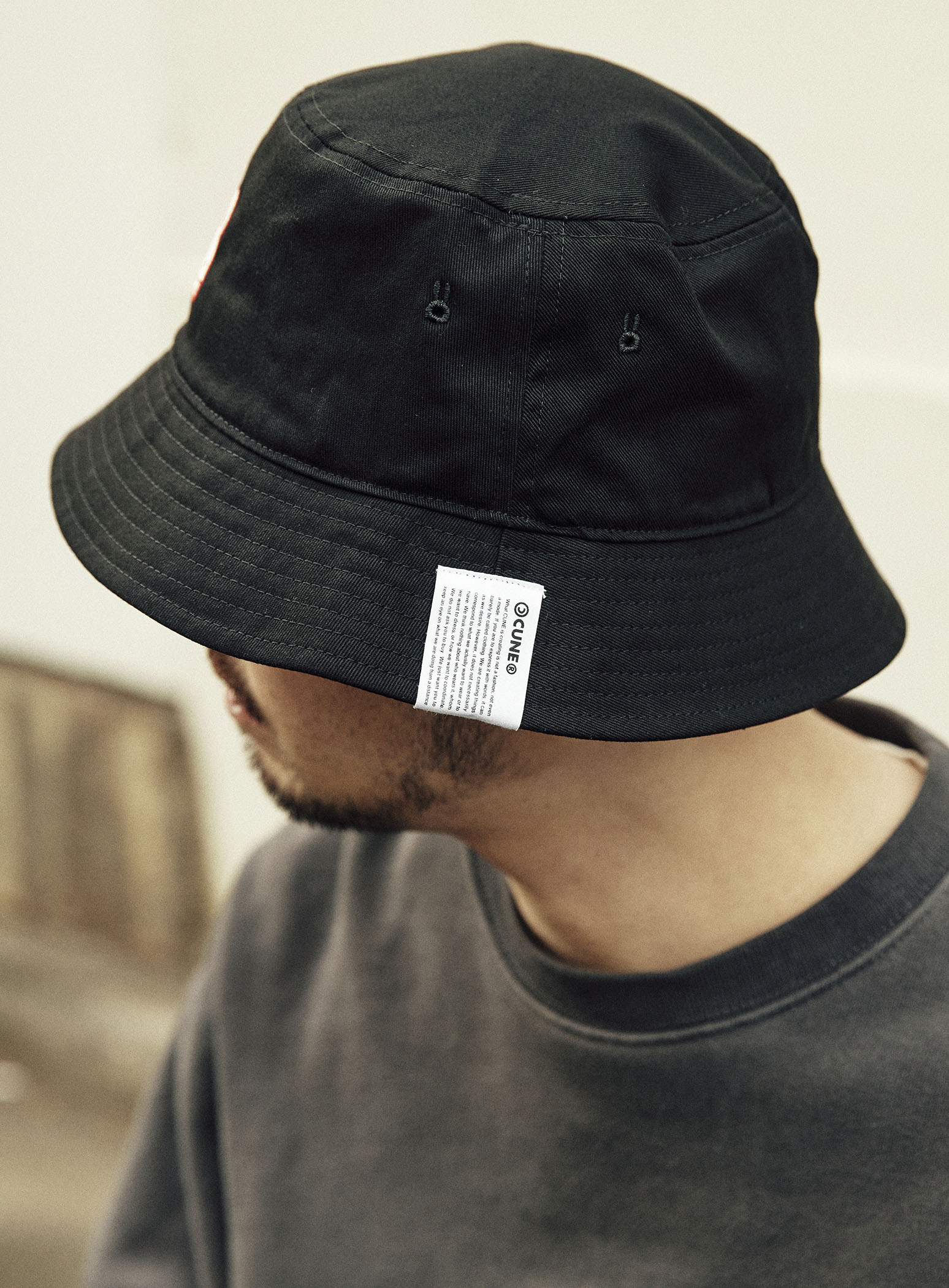 刺繍のバケットハット CUNEウサギ｜ウサギがいる｜CUNE ONLINE STORE