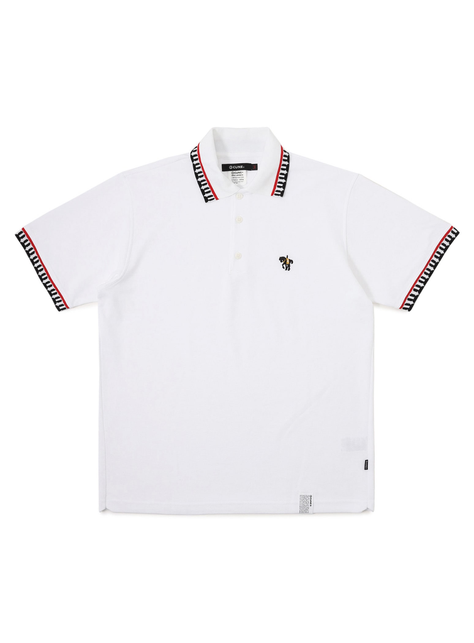 30th ANNIV ポロシャツ 刺繍の黒王号｜ウサギがいる｜CUNE ONLINE STORE