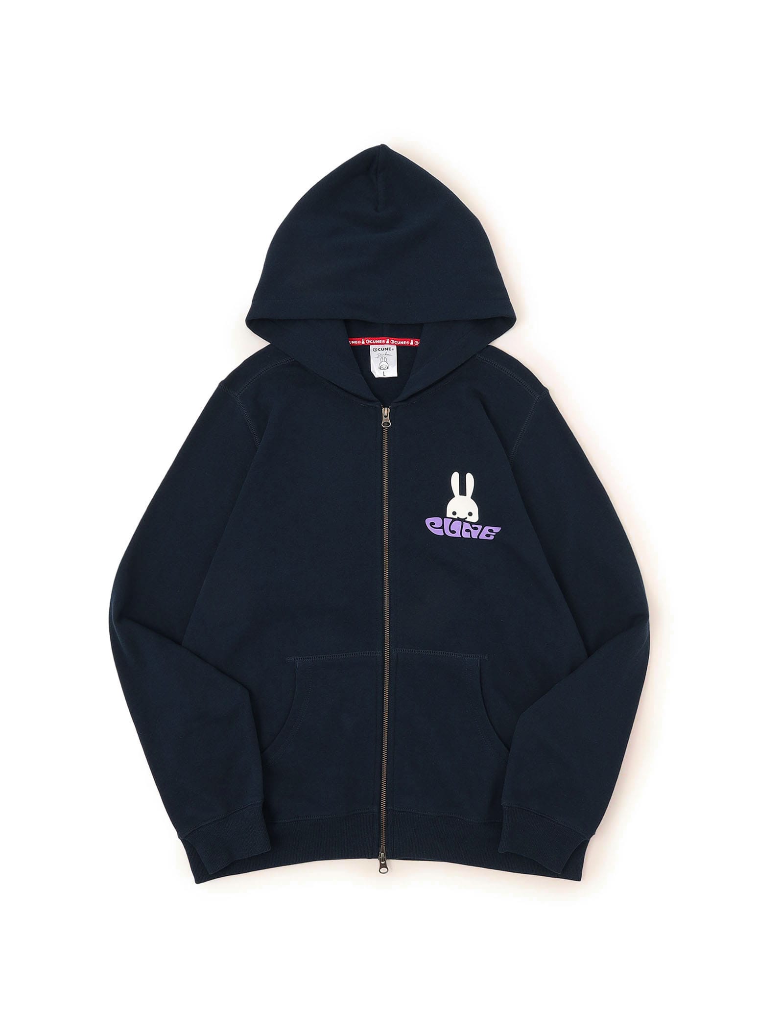 CUNE ZIP PARKA ロゴ｜ウサギがいる｜CUNE ONLINE STORE