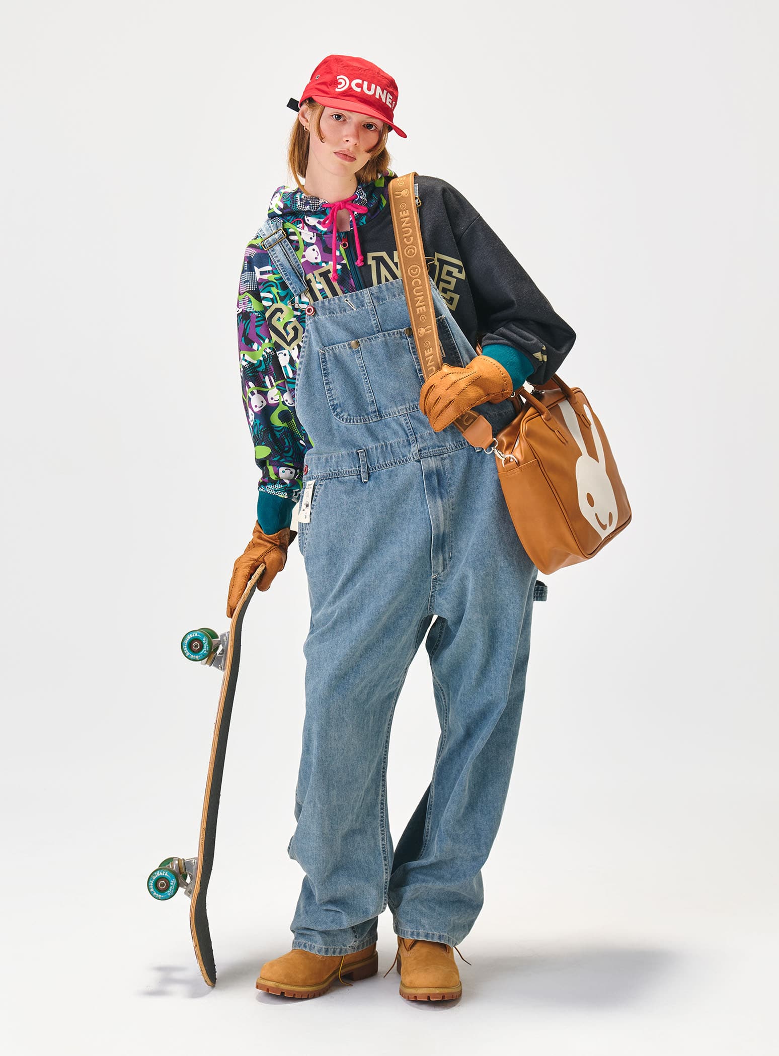 CUNE RELAX WORK WEAR＞ オーバーオール 加工｜ウサギがいる｜CUNE