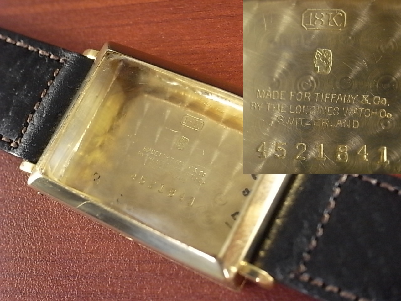 ティファニー byロンジン 18KYG レクタンギュラー 1920年代 | VINTAGE