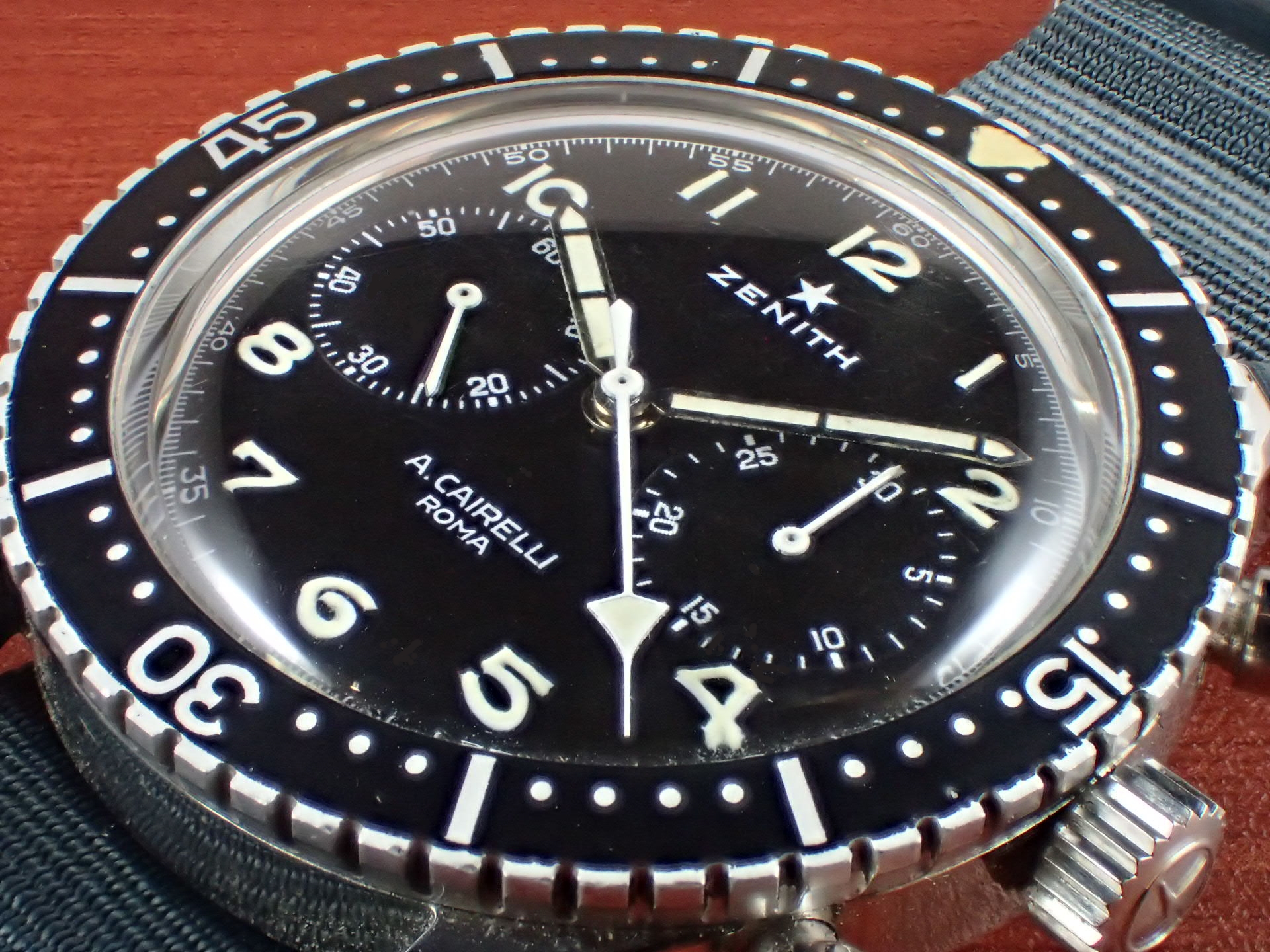 ゼニス イタリア空軍 A.M.I. TIPO CP-2 クロノグラフ 1960年代