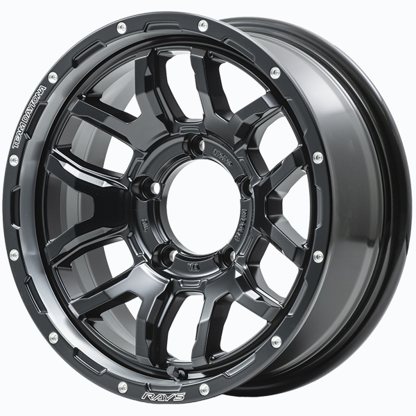 ジムニーシエラ JB74専用 レイズ チームデイトナ F6ブースト(ブラック