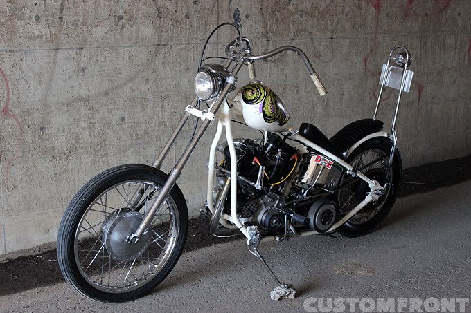 ハーレー ナックルヘッド EL 1947のチョッパーカスタム・POWERS