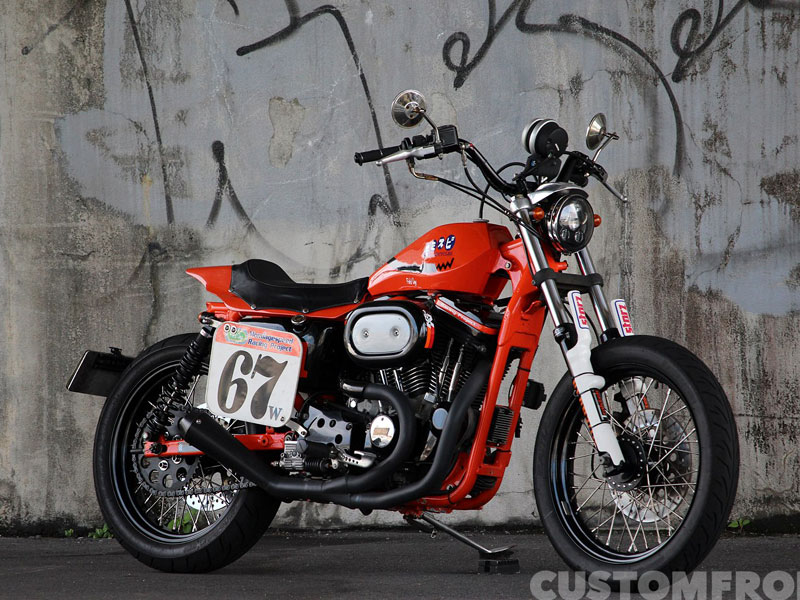 ハーレー スポーツスター XLH883 1993のダートトラッカーカスタム