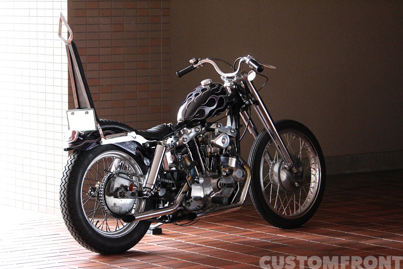 ハーレー アイアンショベル XLCH 1973のチョッパーカスタム・シャロー