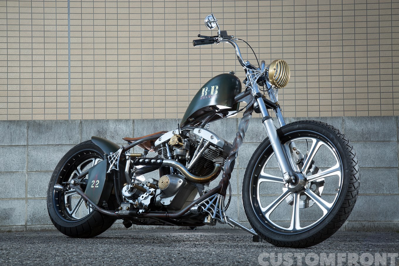 ハーレー ショベルのインディアンラリーチョッパー・カスタム