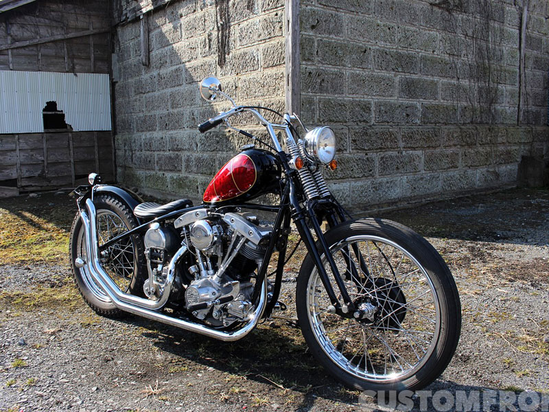 ハーレー ショベルヘッド FXE 1981のチョッパーカスタム・レッドネック