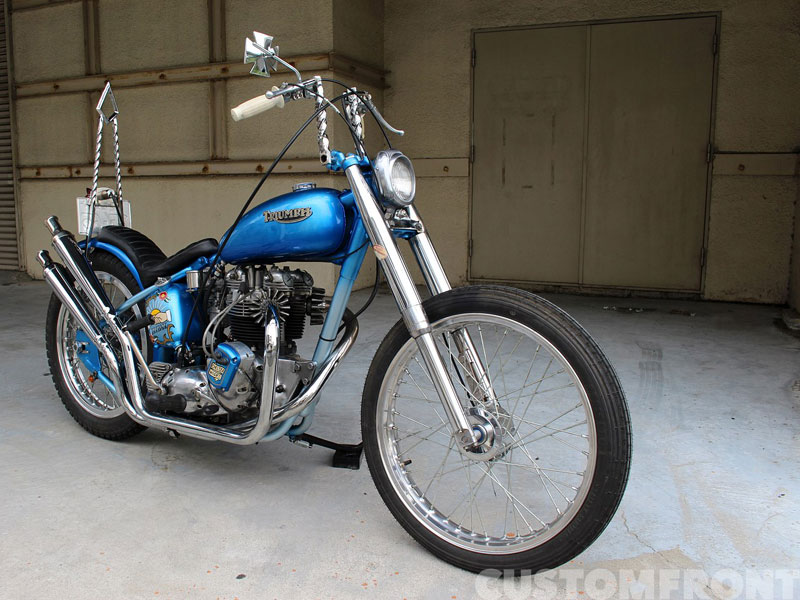 トライアンフ チョッパーTR6 トロフィー 1970・キックバック – CUSTOM