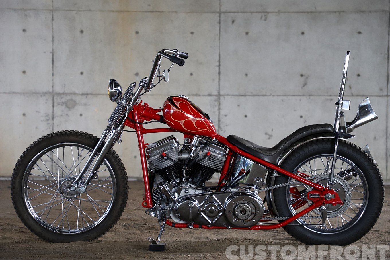 ハーレーカスタム パンヘッド FL 1954のチョッパー・エクストリーム
