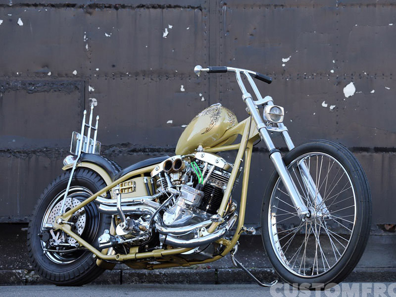 ハーレーダビッドソンのショベルフリスコチョッパー 1972・ジェーナス