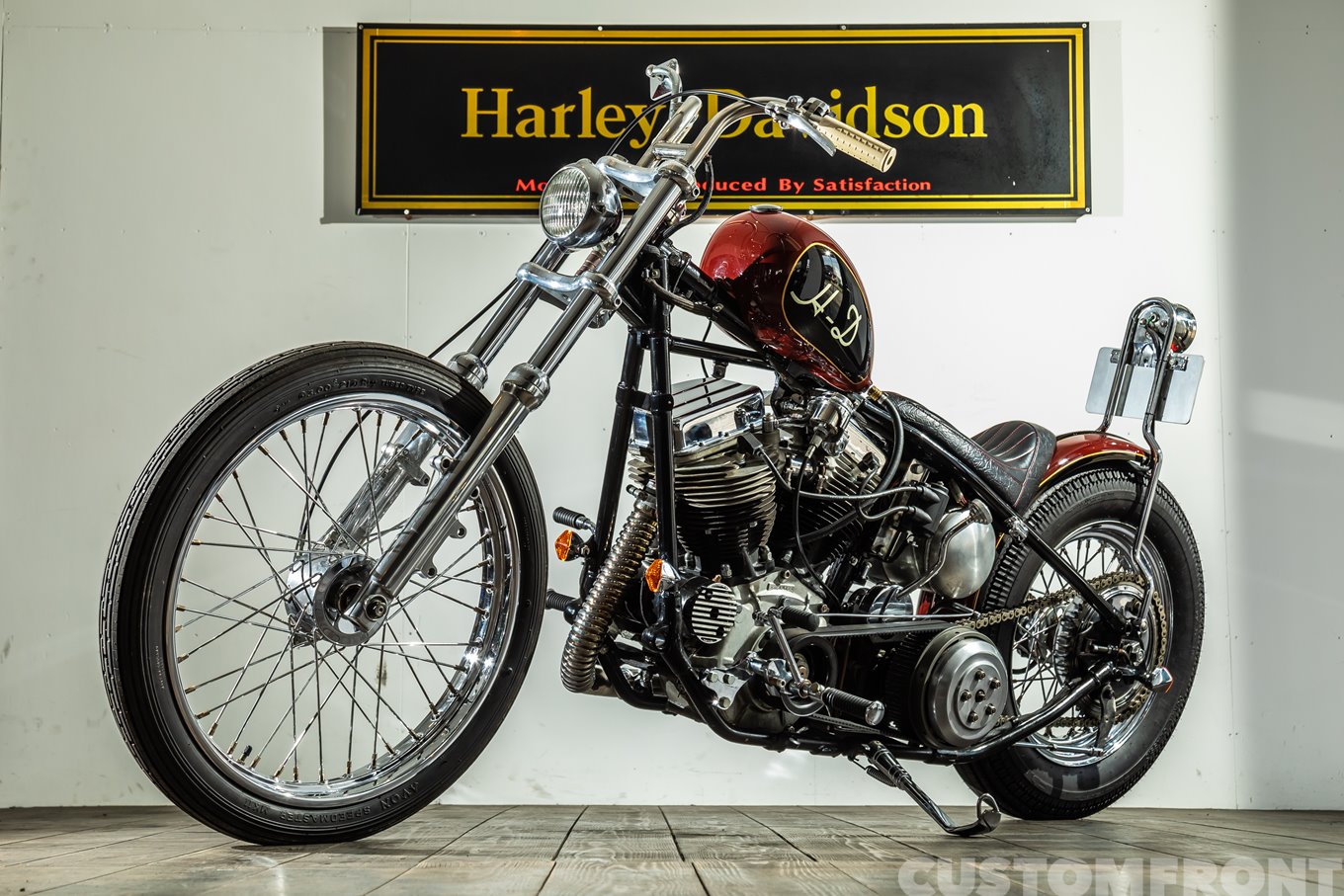 ハーレーダビッドソン パンヘッドチョッパー FL 1955・サティスファ