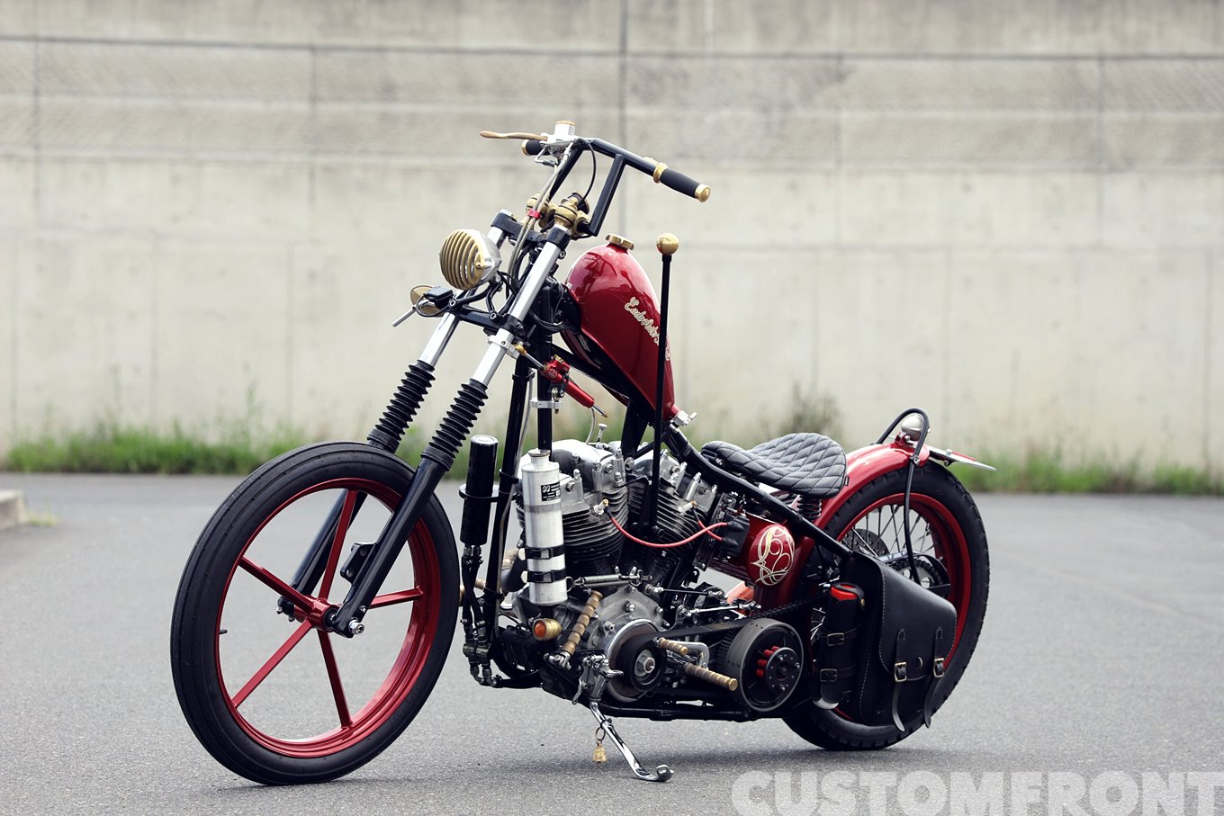 ハーレー ショベルヘッドのカチ上げチョッパースタイル 1979年・遠藤