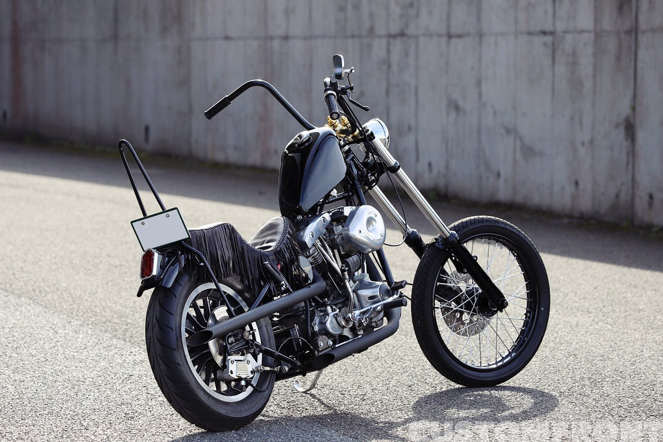 ハーレーの仙台チョッパースタイル ショベルヘッドFXE1979年・モトリ