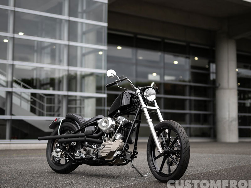 MOTORI GARAGEのハーレー ナックルヘッドS&S製チョッパー 2023年