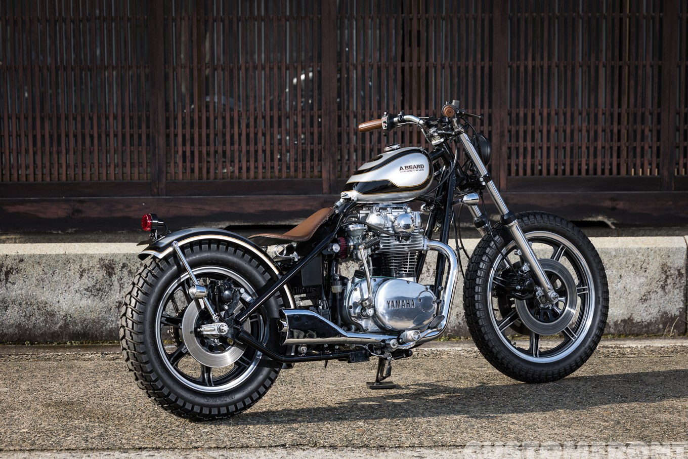 ビアードのヤマハXS650 Specialのリジッドフレームチョッパー 1977年