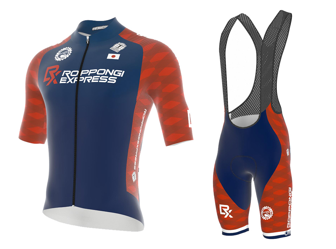 Mitsubishi チームUKYOサイクルジャージ 選手支給品 Mitsubishi チーム