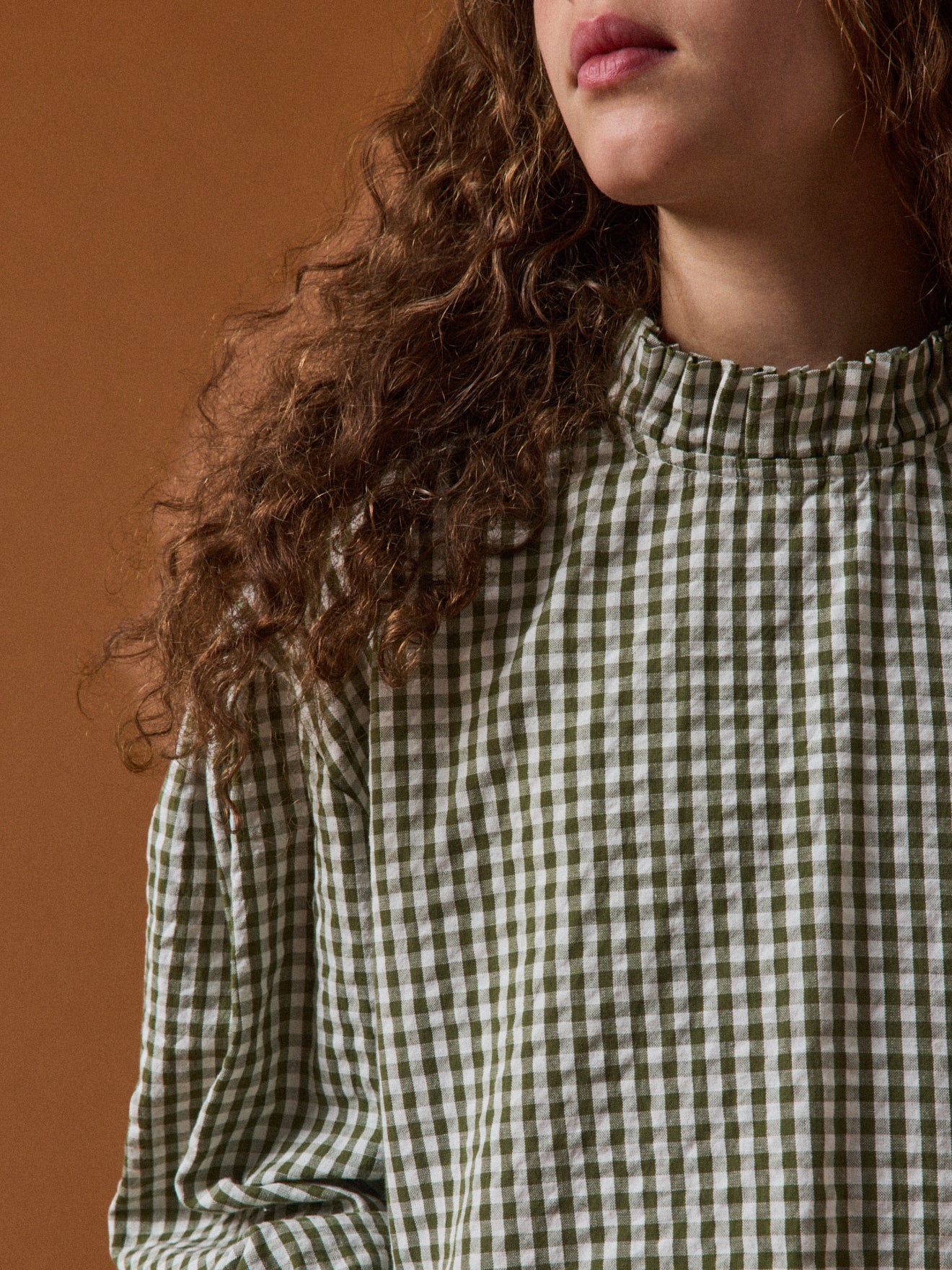 Girl's gingham check blouse - Cyrillus x Apaches Collections