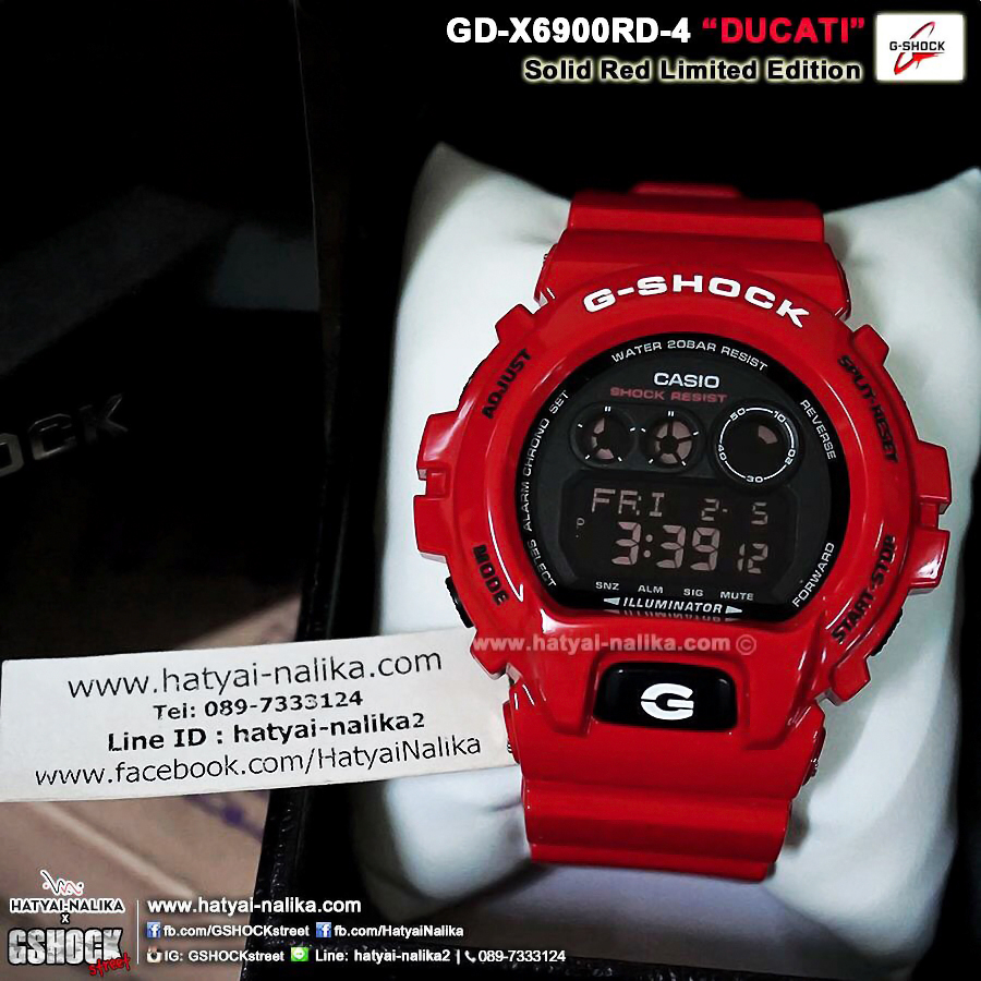 นาฬิกา คาสิโอ Casio G-Shock DUCATI Limited model Red Theme RD